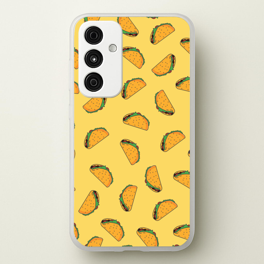 Tacos - Fast Food Patterns - Fast Food Patterns Phone Case for Galaxy A35