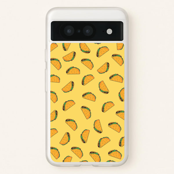Tacos - Fast Food Patterns - Fast Food Patterns Phone Case for Google Pixel 8