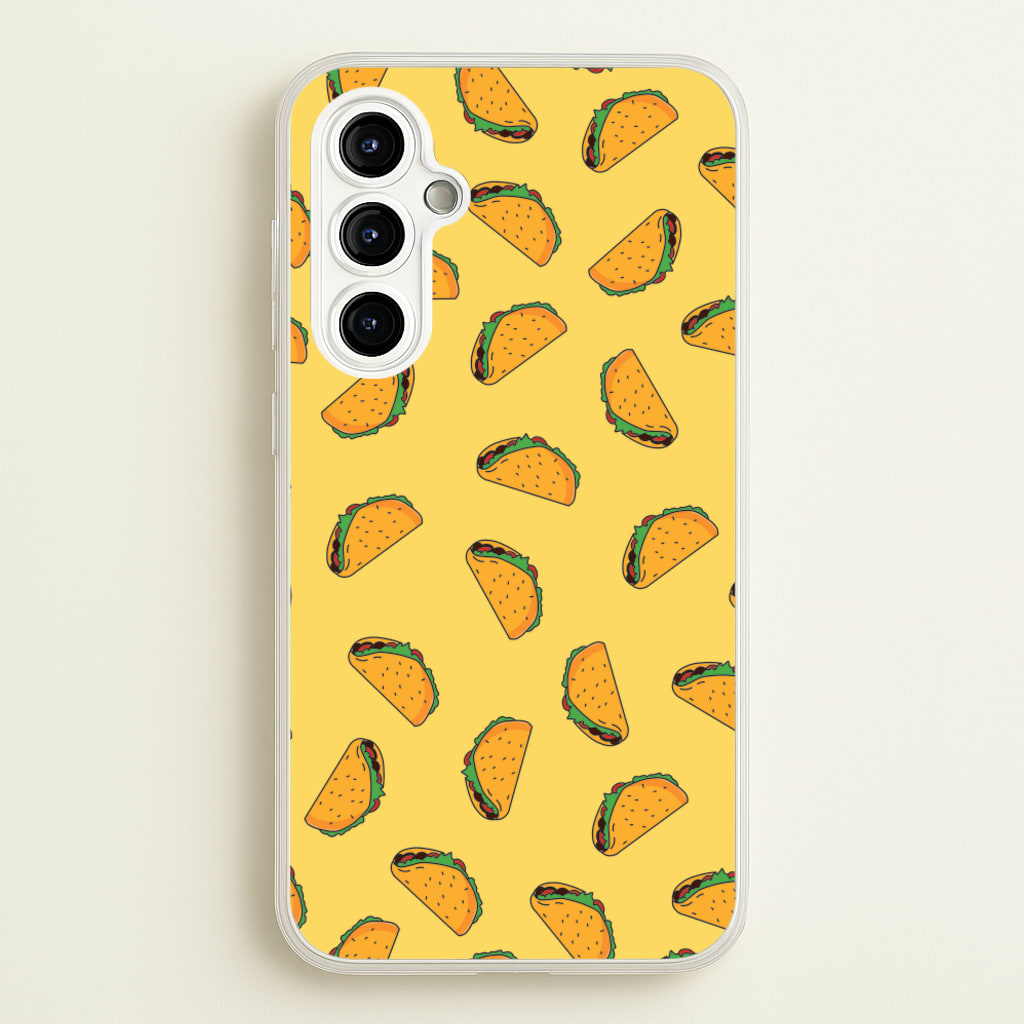 Tacos - Fast Food Patterns - Fast Food Patterns Phone Case for Galaxy A54