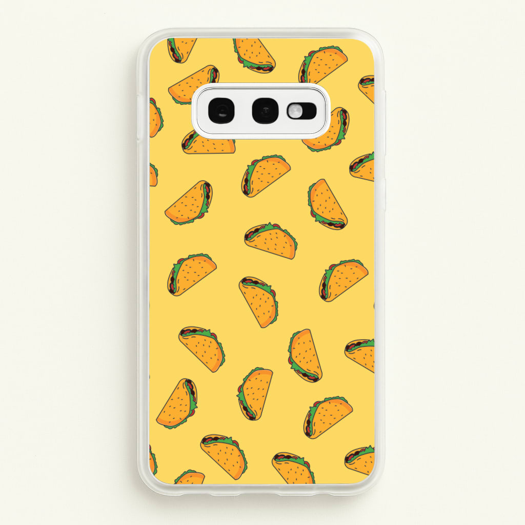 Tacos - Fast Food Patterns - Fast Food Patterns Phone Case for Galaxy S10e