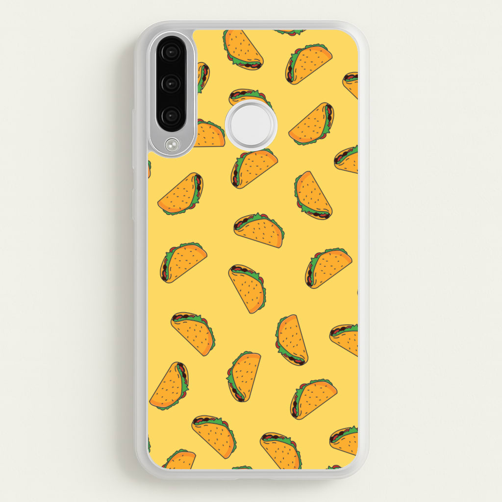 Tacos - Fast Food Patterns - Fast Food Patterns Phone Case for Huawei P30 Lite