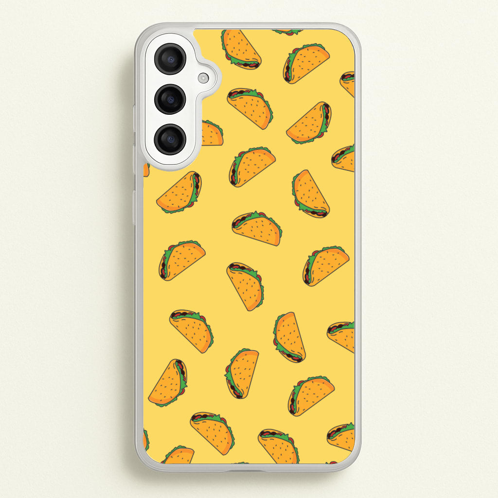 Tacos - Fast Food Patterns - Fast Food Patterns Phone Case for Galaxy A36