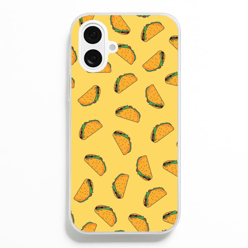 Tacos - Fast Food Patterns - Fast Food Patterns Phone Case for iPhone 16 Plus