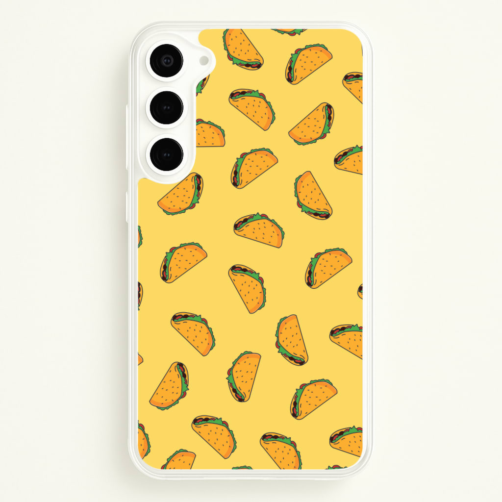 Tacos - Fast Food Patterns - Fast Food Patterns Phone Case for Galaxy S23 Plus