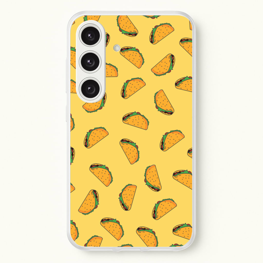 Tacos - Fast Food Patterns - Fast Food Patterns Phone Case for Galaxy S24 Plus