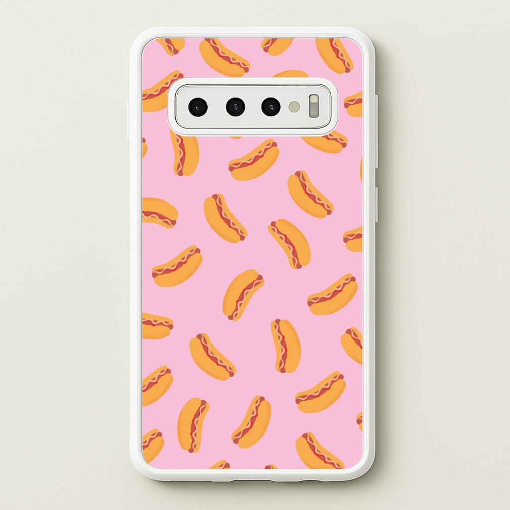 Hot Dogs - Fast Food Patterns - Fast Food Patterns Phone Case for Galaxy S10