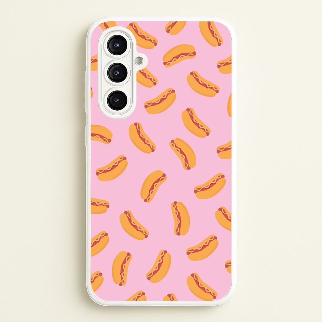 Hot Dogs - Fast Food Patterns - Fast Food Patterns Phone Case for Galaxy A16