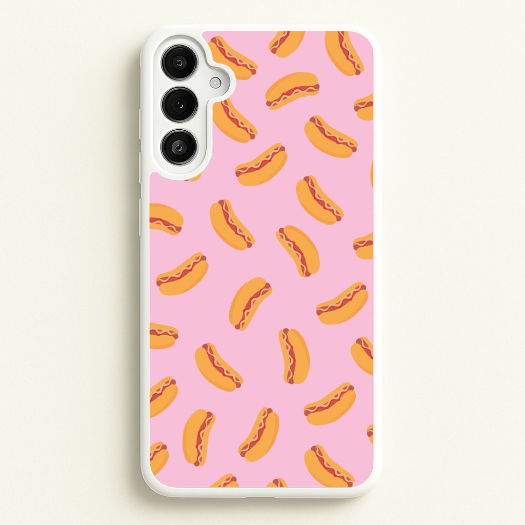 Hot Dogs - Fast Food Patterns - Fast Food Patterns Phone Case for Galaxy A34