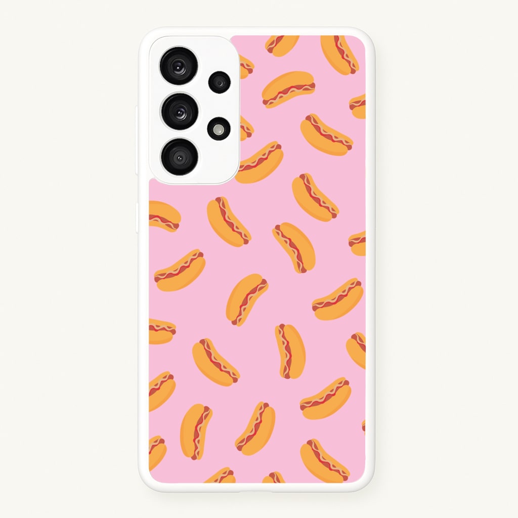 Hot Dogs - Fast Food Patterns - Fast Food Patterns Phone Case for Galaxy A53