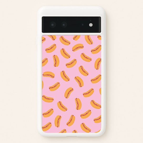 Hot Dogs - Fast Food Patterns - Fast Food Patterns Phone Case for Google Pixel 6
