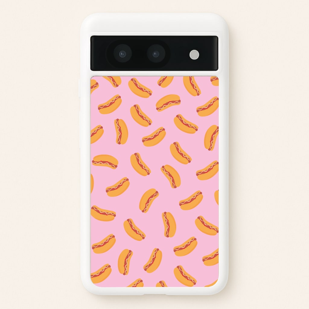 Hot Dogs - Fast Food Patterns - Fast Food Patterns Phone Case for Google Pixel 8a