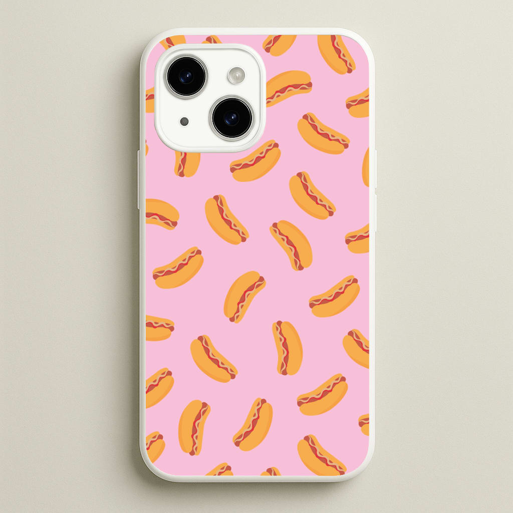 Hot Dogs - Fast Food Patterns - Fast Food Patterns Phone Case for iPhone 14