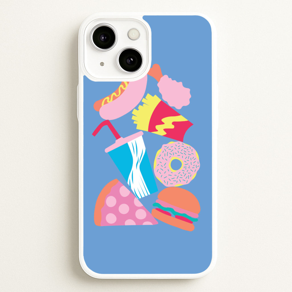 All The Foods - Fast Food Patterns - Fast Food Patterns Phone Case for iPhone 13