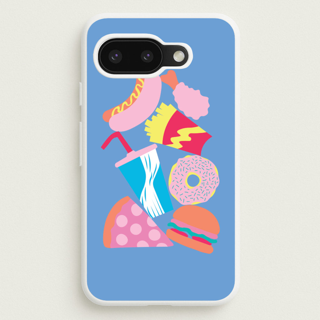 All The Foods - Fast Food Patterns - Fast Food Patterns Phone Case for Google Pixel 9a