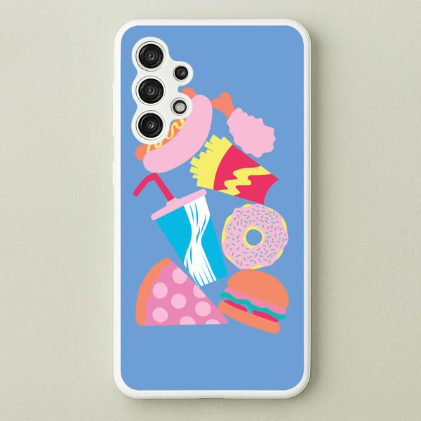 All The Foods - Fast Food Patterns - Fast Food Patterns Phone Case for Galaxy A13