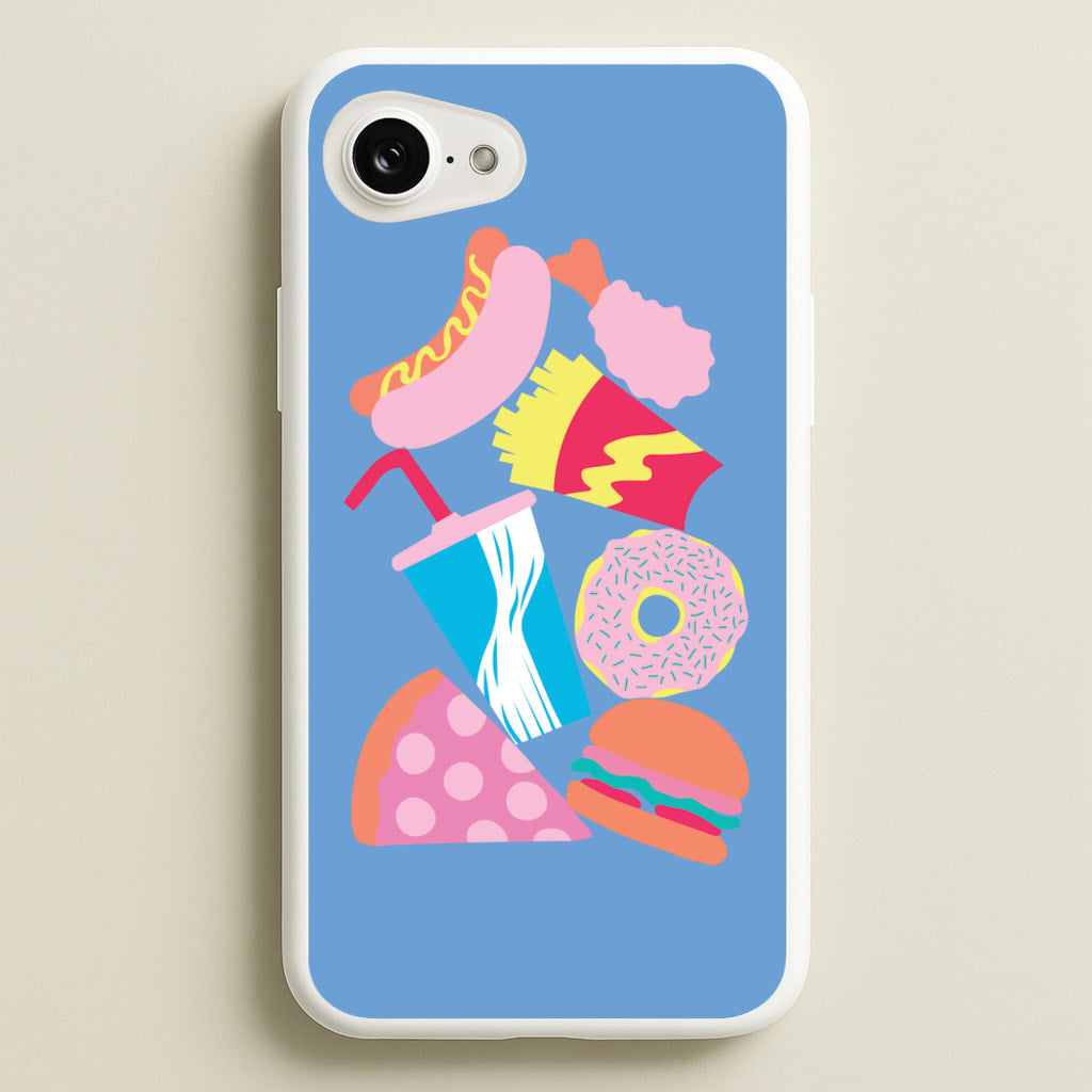 All The Foods - Fast Food Patterns - Fast Food Patterns Phone Case for iPhone 16e
