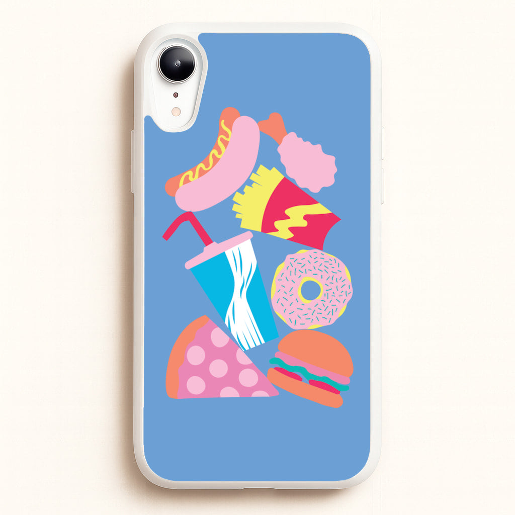 All The Foods - Fast Food Patterns - Fast Food Patterns Phone Case for iPhone XR