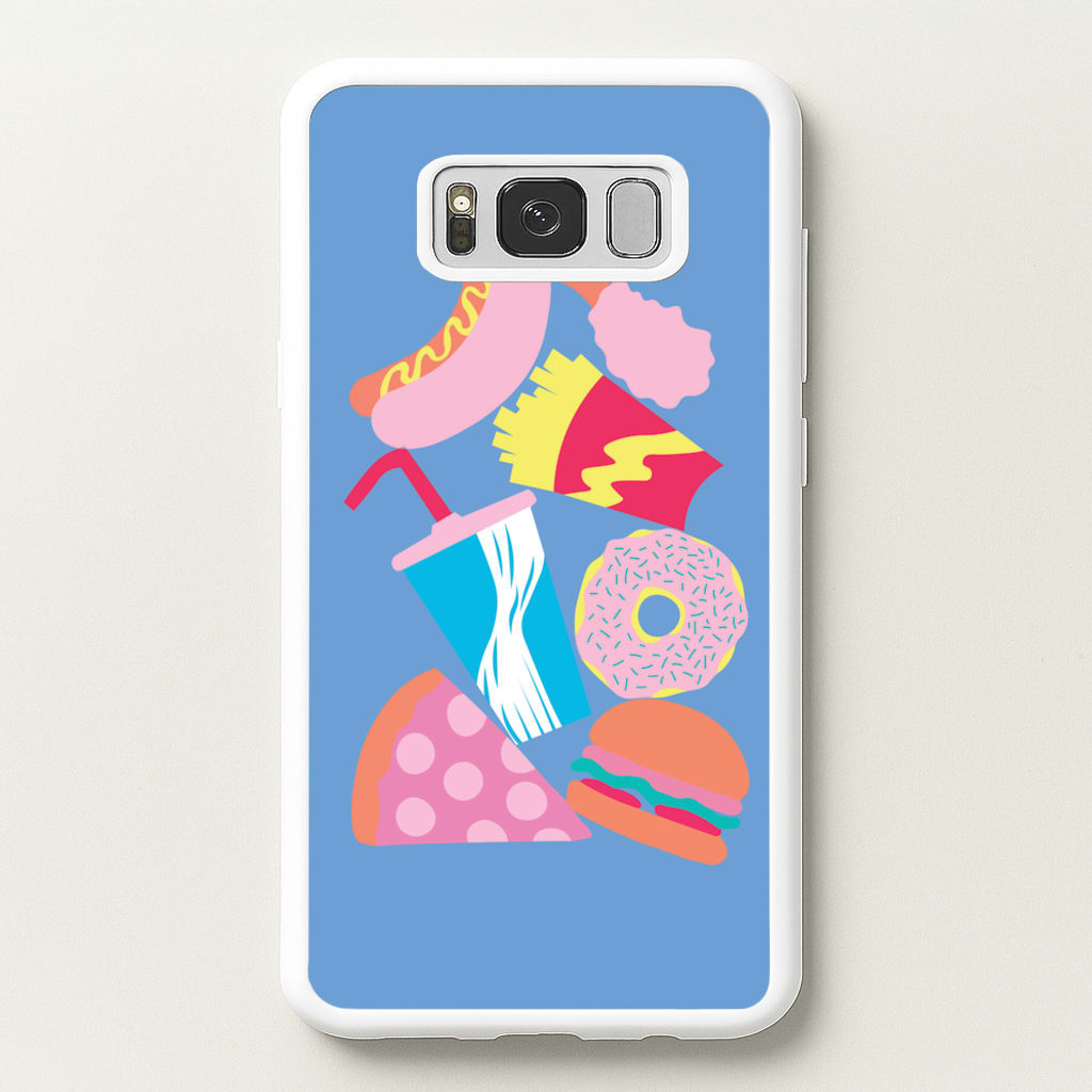 All The Foods - Fast Food Patterns - Fast Food Patterns Phone Case for Galaxy S8 Plus