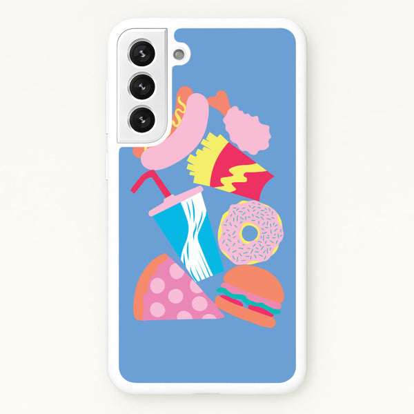 All The Foods - Fast Food Patterns - Fast Food Patterns Phone Case for Galaxy S21 Plus