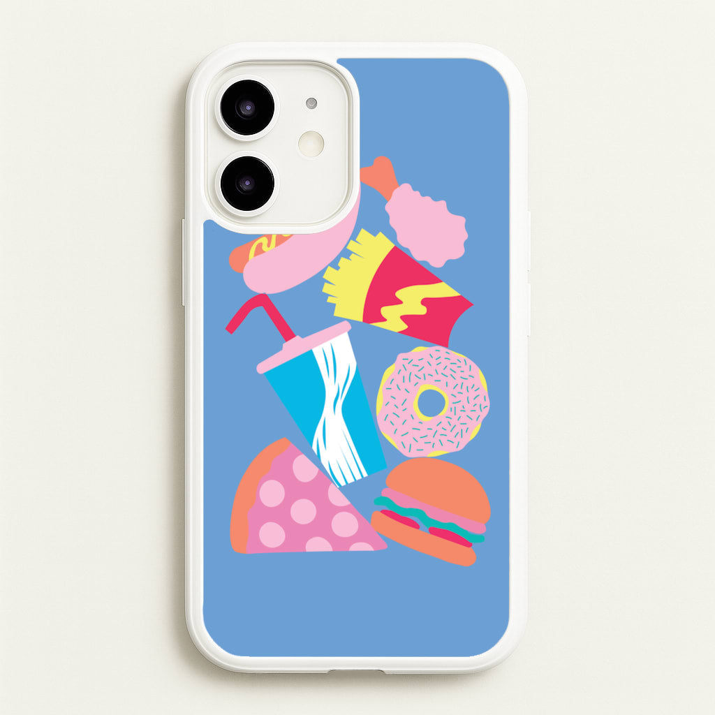 All The Foods - Fast Food Patterns - Fast Food Patterns Phone Case for iPhone 12 Mini