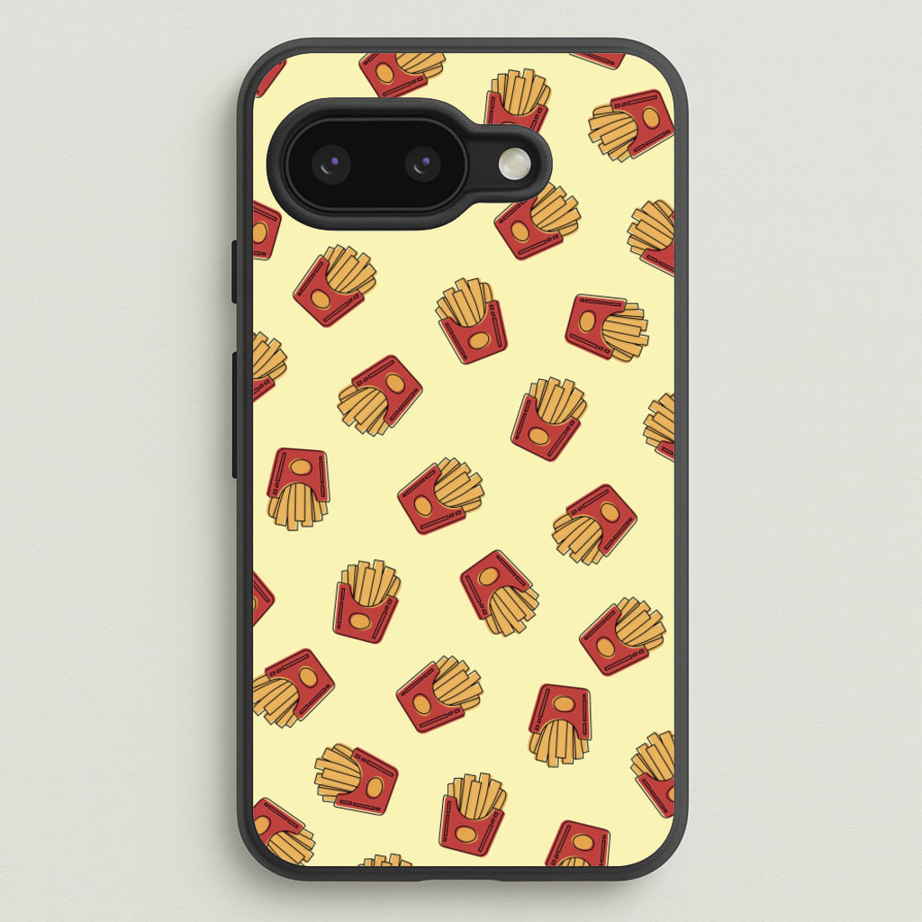 Fries - Fast Food Patterns - Fast Food Patterns Phone Case for Google Pixel 9a