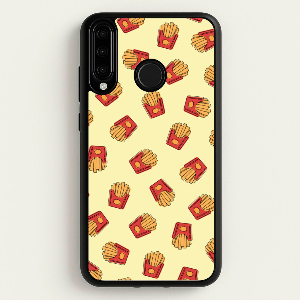 Fries - Fast Food Patterns - Fast Food Patterns Phone Case for Huawei P30 Lite