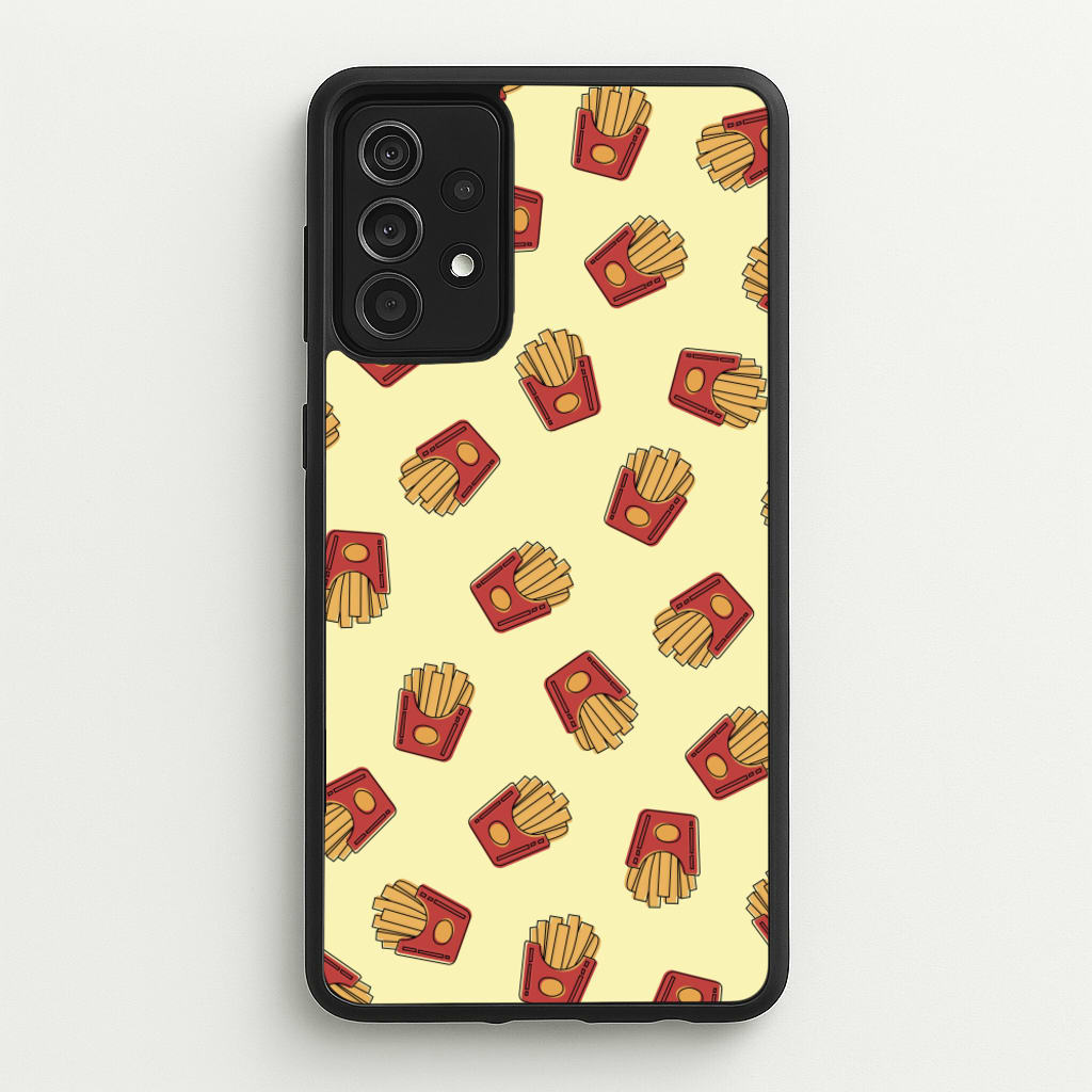 Fries - Fast Food Patterns - Fast Food Patterns Phone Case for Galaxy A52 / A52s