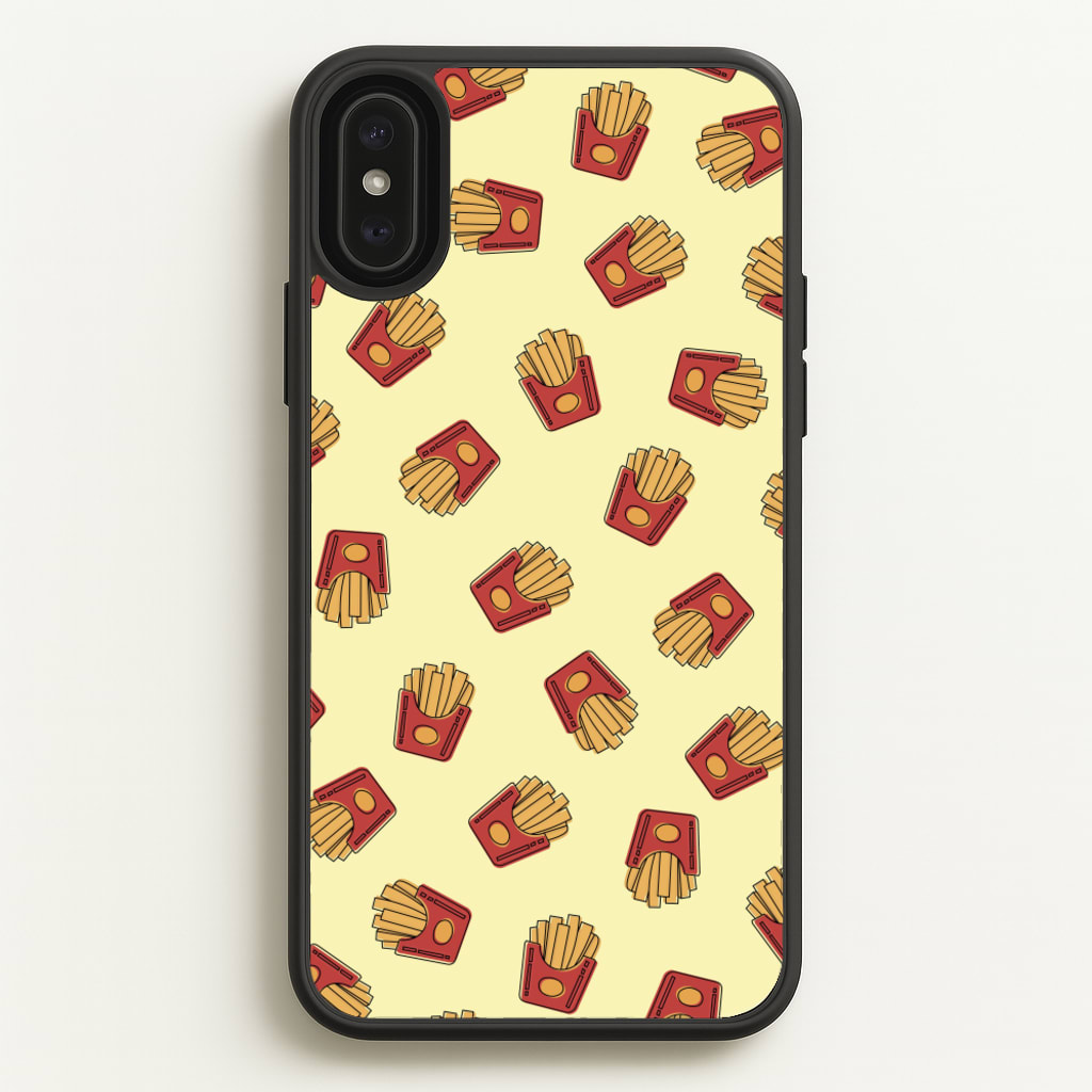 Fries - Fast Food Patterns - Fast Food Patterns Phone Case for iPhone XS Max