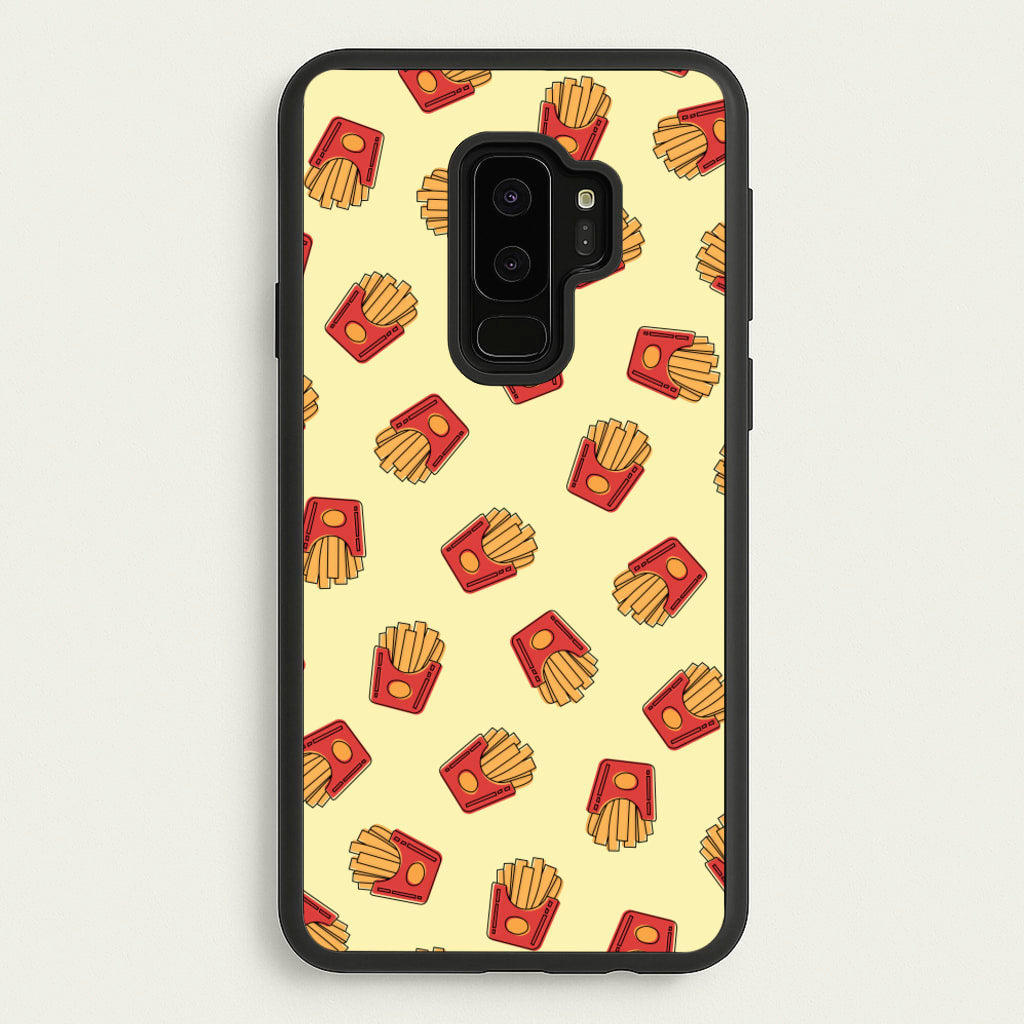 Fries - Fast Food Patterns - Fast Food Patterns Phone Case for Galaxy S9 Plus