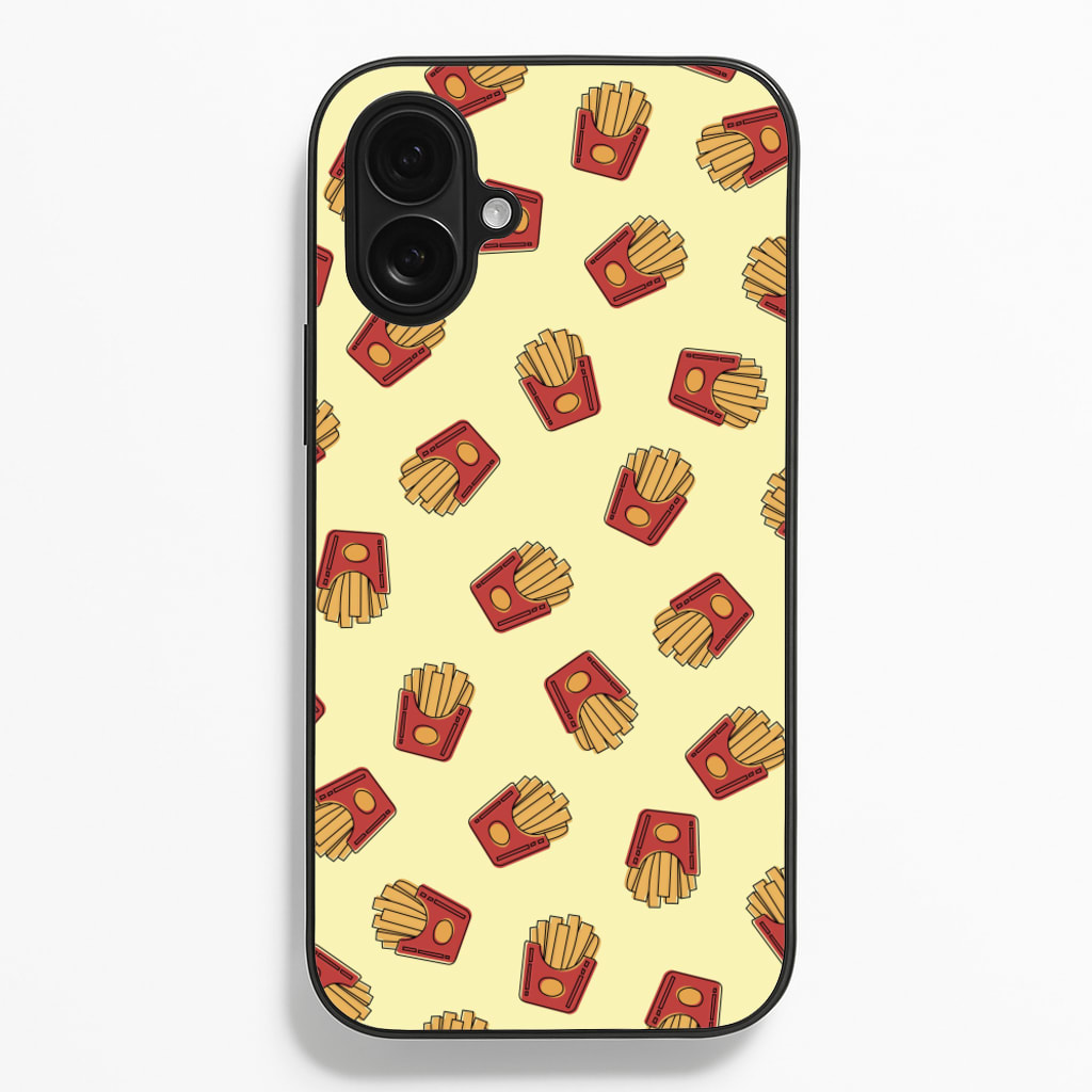 Fries - Fast Food Patterns - Fast Food Patterns Phone Case for iPhone 16 Plus