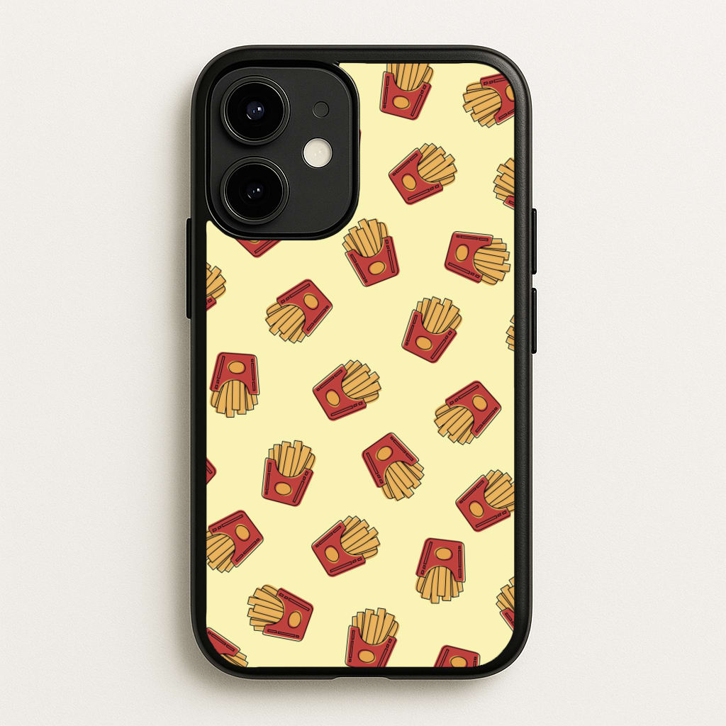 Fries - Fast Food Patterns - Fast Food Patterns Phone Case for iPhone 12 / 12 Pro