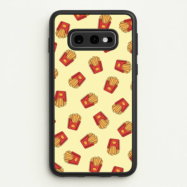 Fries - Fast Food Patterns - Fast Food Patterns Phone Case for Galaxy S10e