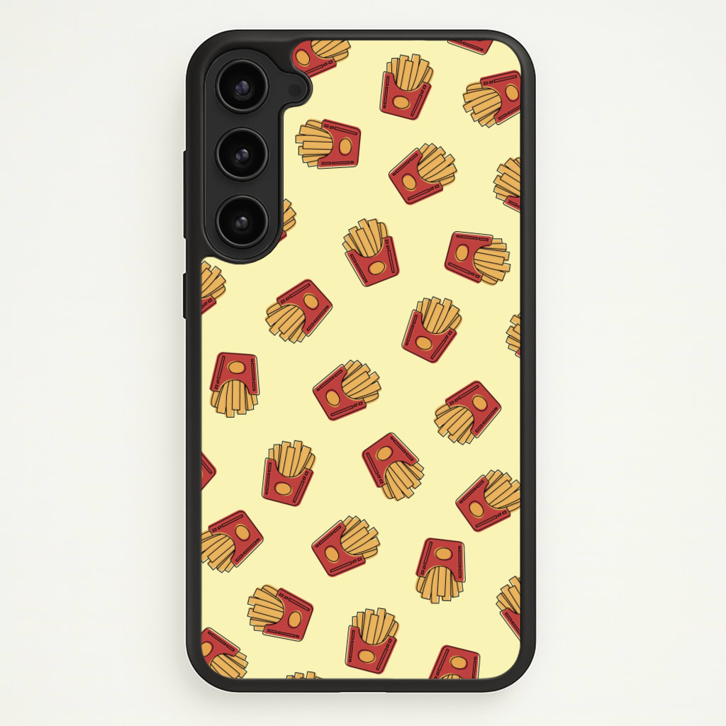 Fries - Fast Food Patterns - Fast Food Patterns Phone Case for Galaxy S23 Plus