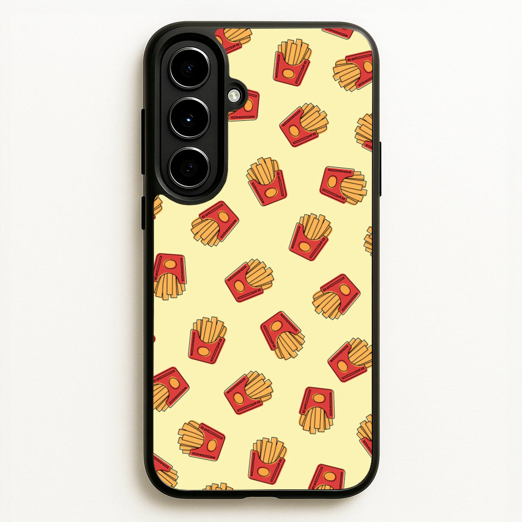 Fries - Fast Food Patterns - Fast Food Patterns Phone Case for Galaxy A56