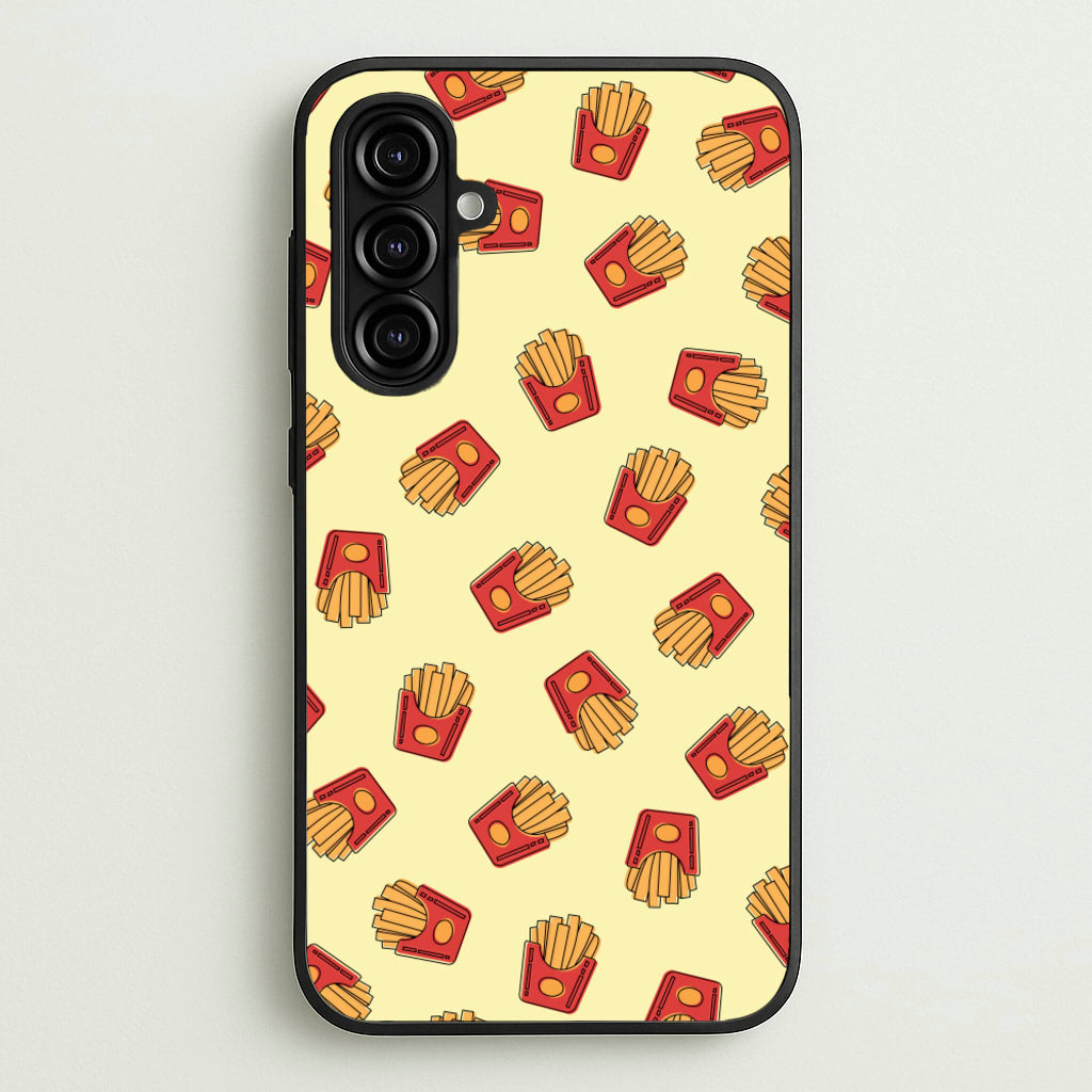 Fries - Fast Food Patterns - Fast Food Patterns Phone Case for Galaxy A16