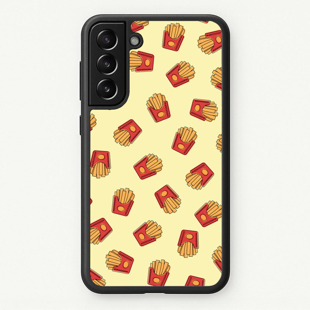 Fries - Fast Food Patterns - Fast Food Patterns Phone Case for Galaxy S22