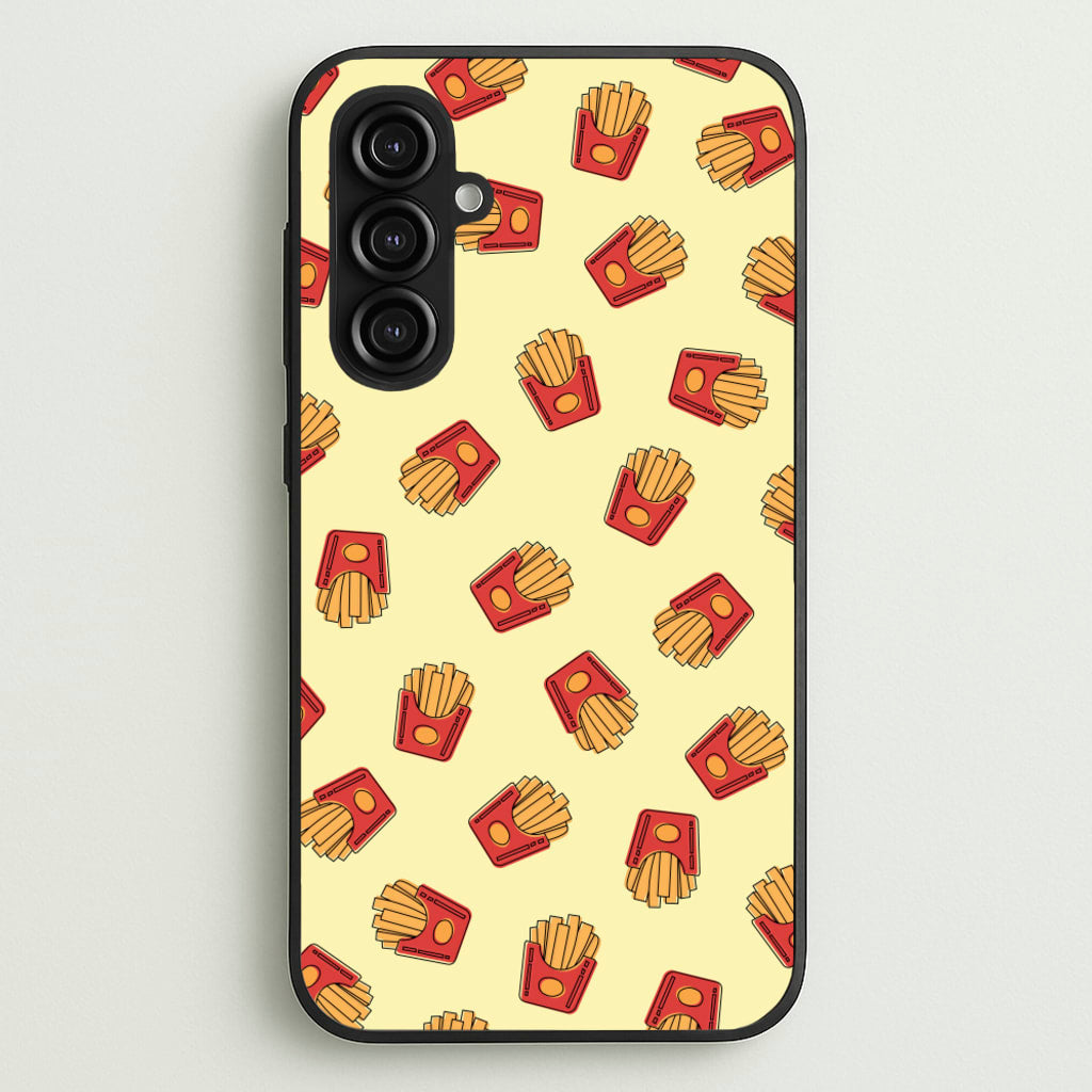 Fries - Fast Food Patterns - Fast Food Patterns Phone Case for Galaxy S23FE