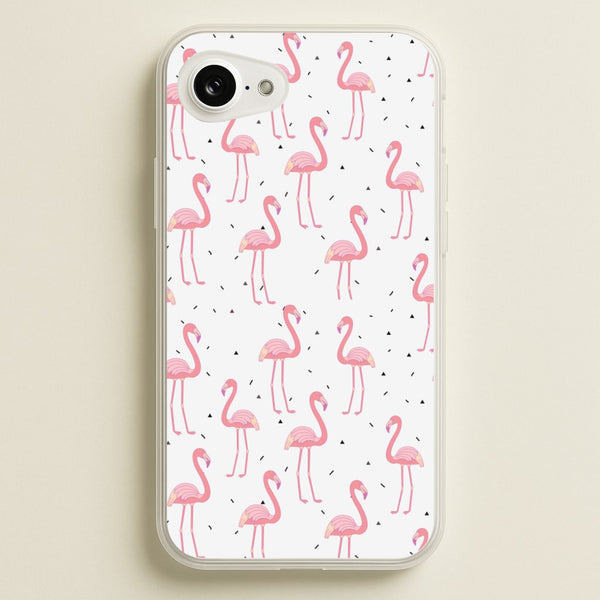 Pink Flamingo Pattern - Flamingos Phone Case for iPhone 16e
