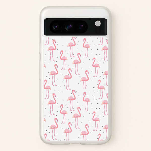 Pink Flamingo Pattern - Flamingos Phone Case for Google Pixel 8 Pro