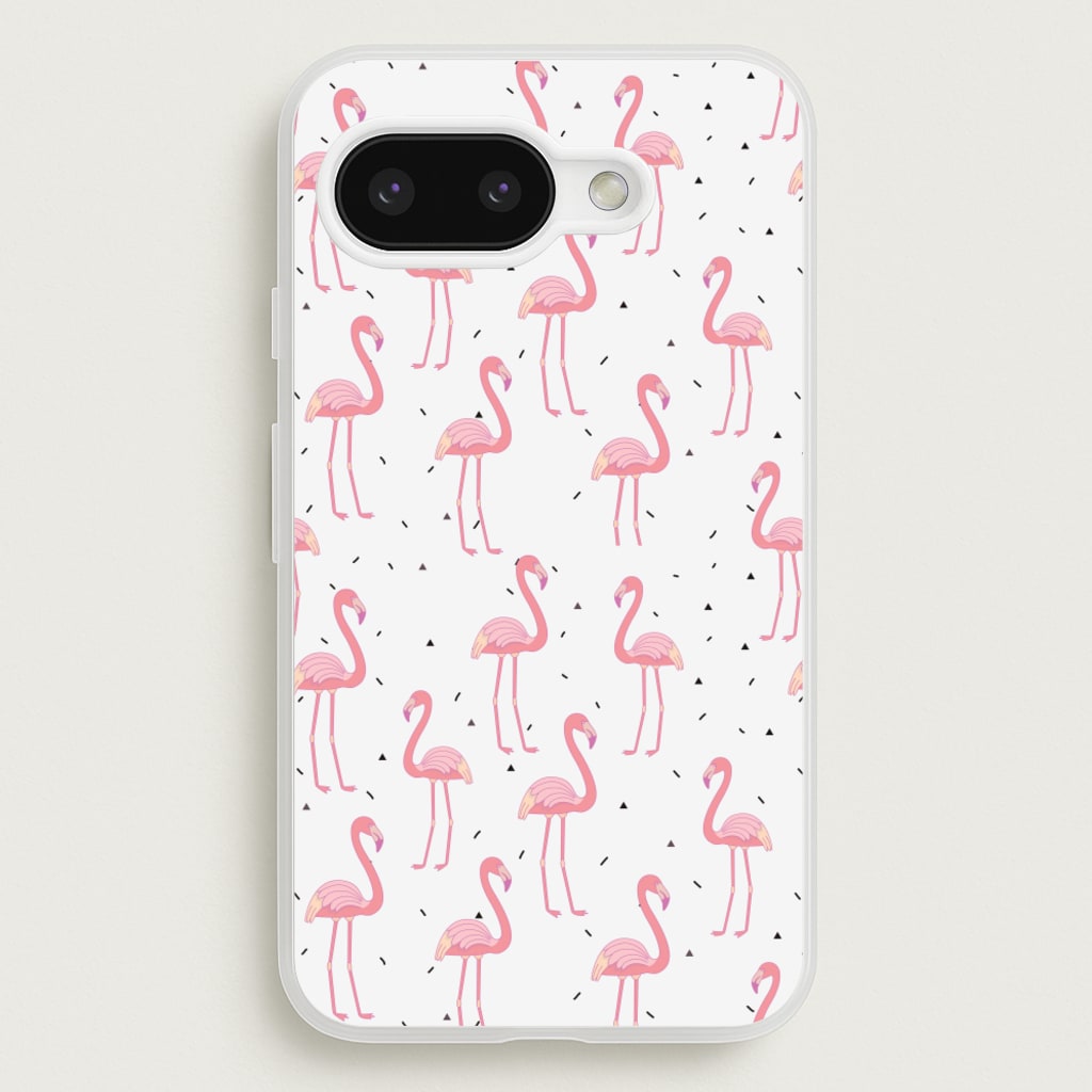 Pink Flamingo Pattern - Flamingos Phone Case for Google Pixel 9a