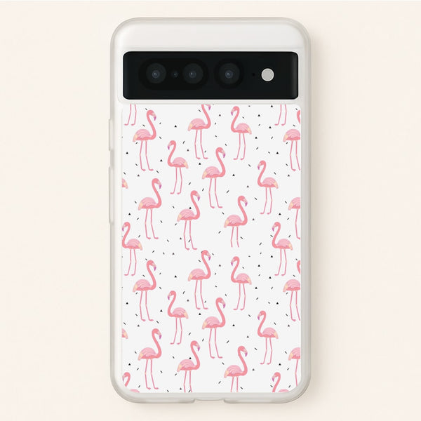 Pink Flamingo Pattern - Flamingos Phone Case for Google Pixel 7 Pro