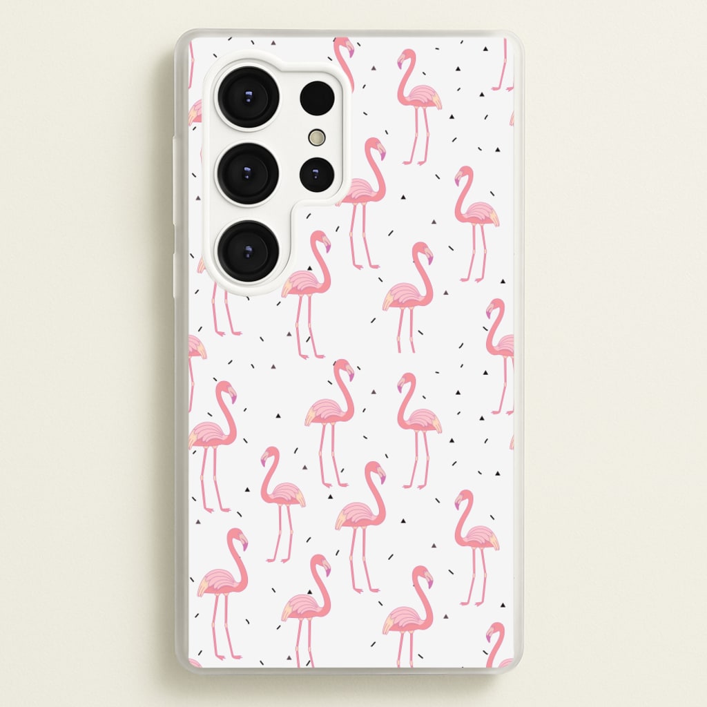 Pink Flamingo Pattern - Flamingos Phone Case for Galaxy S25 Ultra