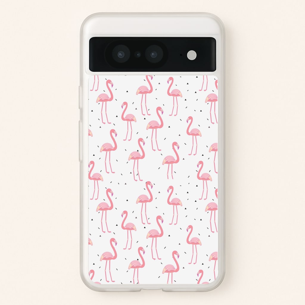 Pink Flamingo Pattern - Flamingos Phone Case for Google Pixel 8