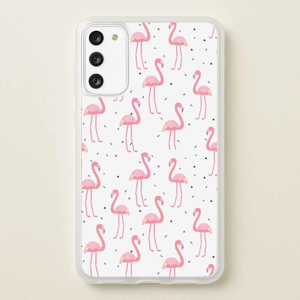 Pink Flamingo Pattern - Flamingos Phone Case for Galaxy S20FE