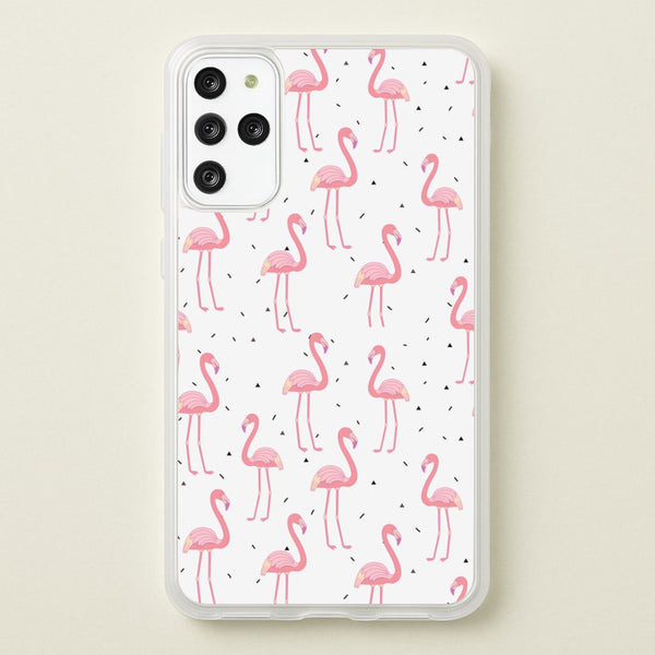 Pink Flamingo Pattern - Flamingos Phone Case for Galaxy S20 Plus