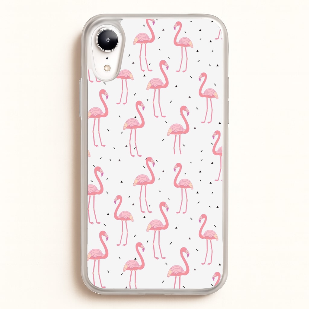 Pink Flamingo Pattern - Flamingos Phone Case for iPhone XR