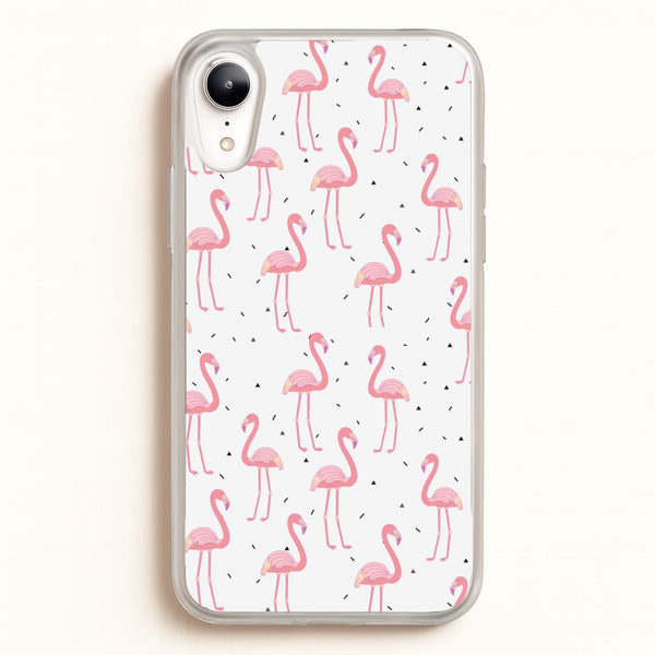 Pink Flamingo Pattern - Flamingos Phone Case for iPhone XR