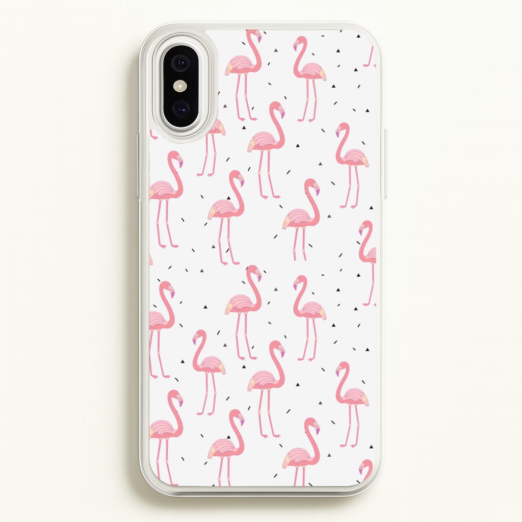 Pink Flamingo Pattern - Flamingos Phone Case for iPhone XS Max
