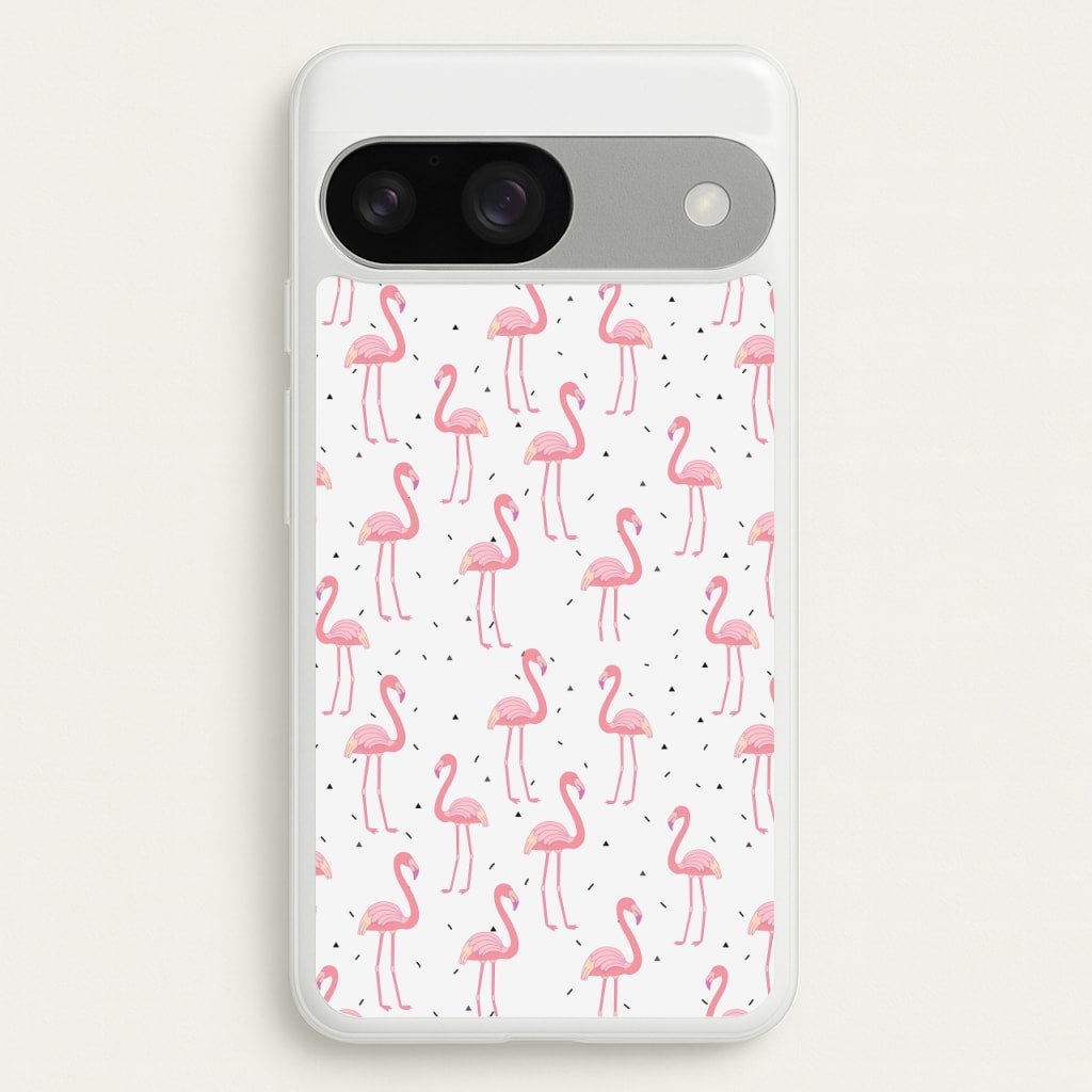 Pink Flamingo Pattern - Flamingos Phone Case for Google Pixel 9 / 9 Pro