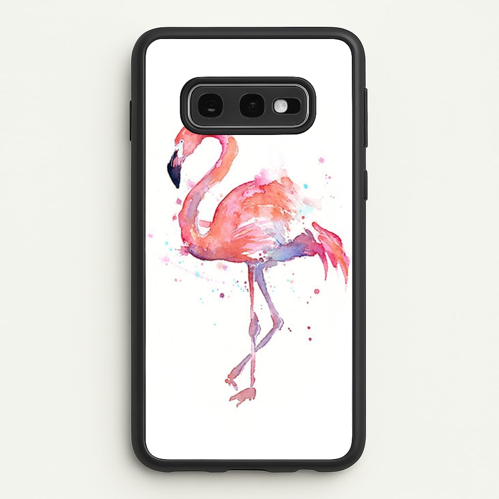 Watercolour Flamingo Painting - Flamingos Phone Case for Galaxy S10e